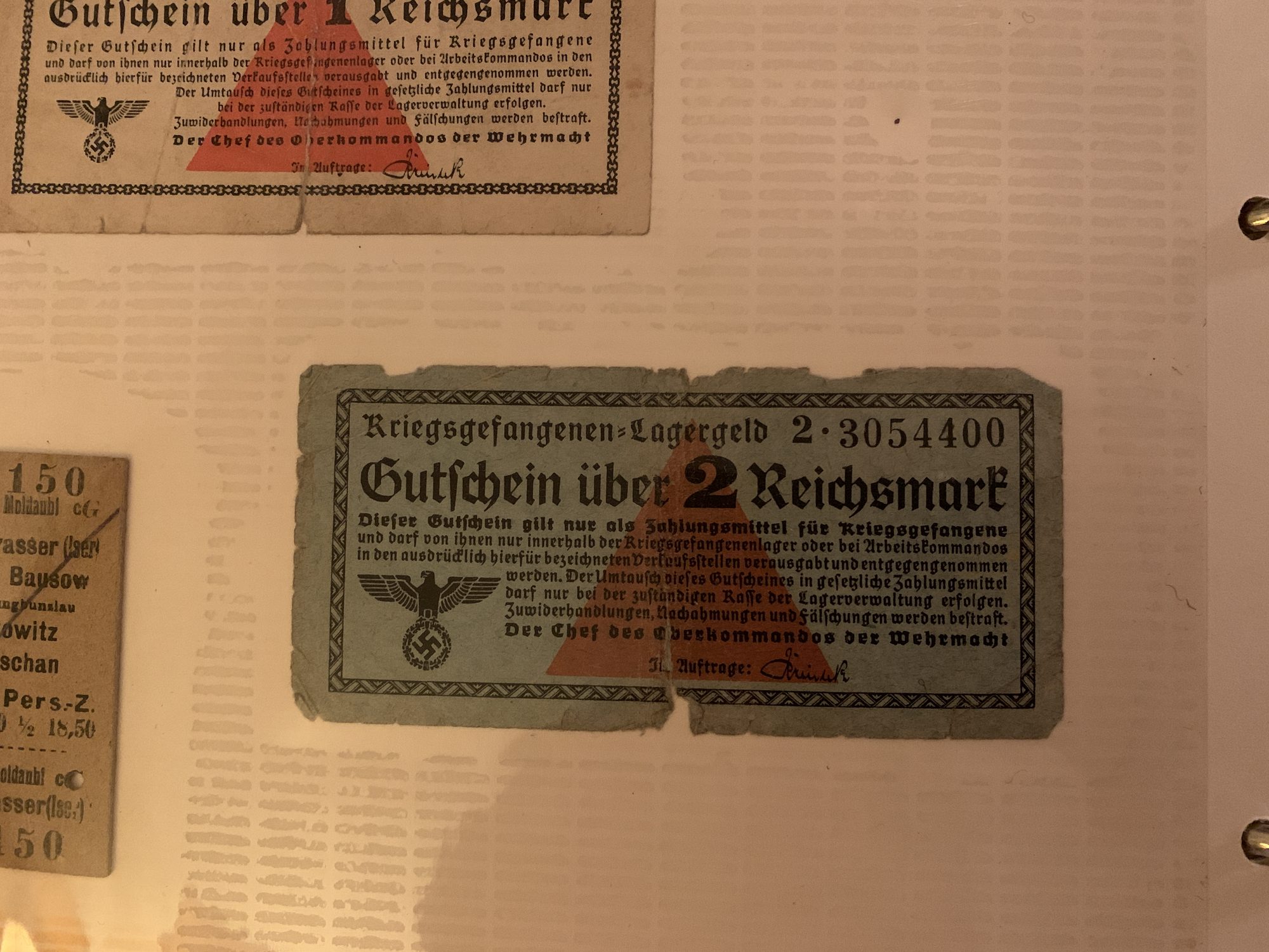 Kampgeld, 2 Reichsmark.