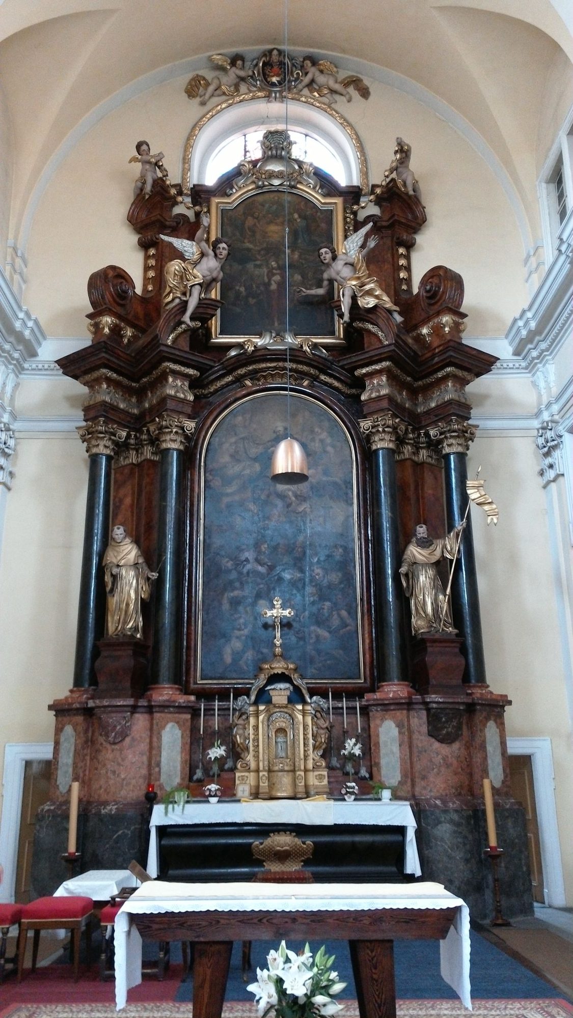 De kloosterkerk vandaag: de Bazilika Všech Svatých in Česká Lípa.