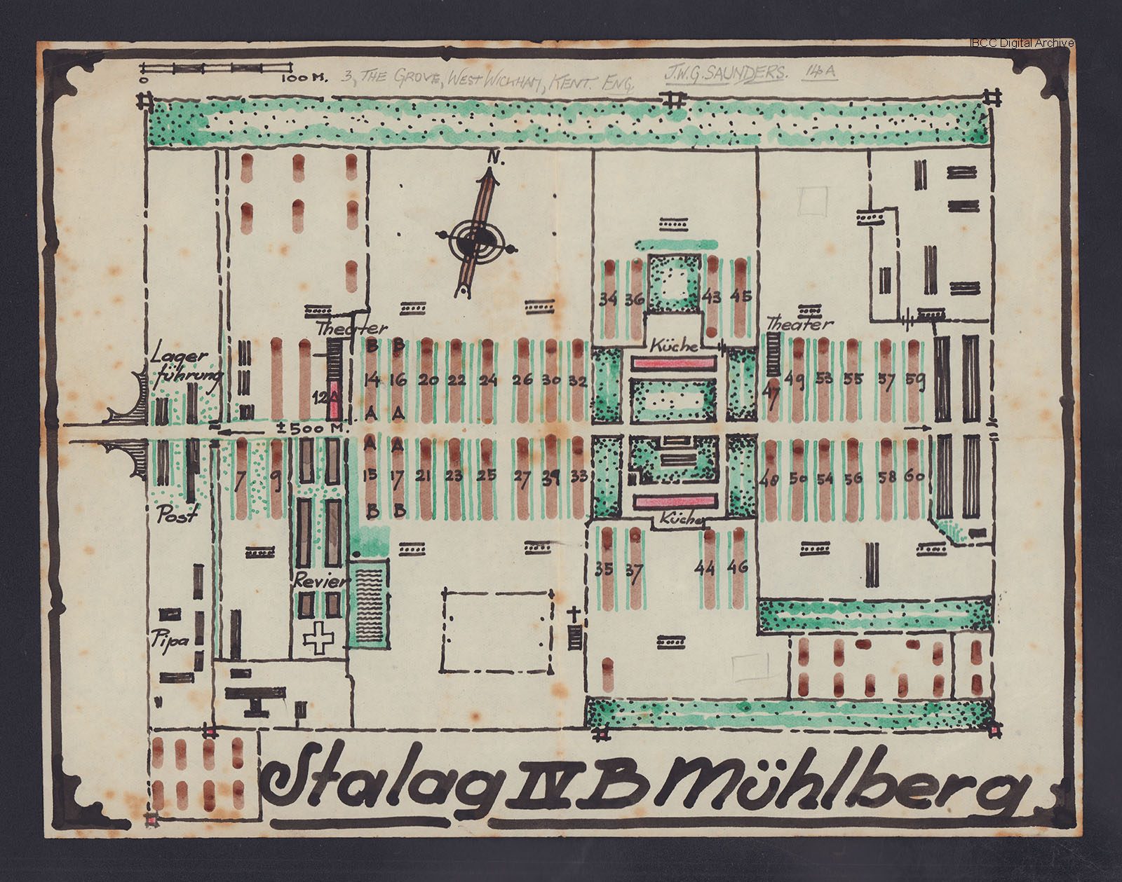 Plattegrond Stalag IV-B