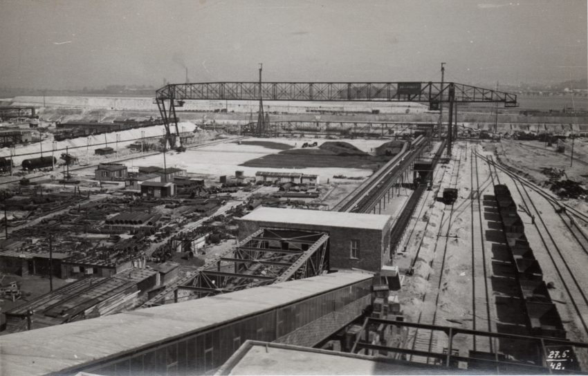 De Sudetenländische Treibstoffwerke (STW) in Brüx.